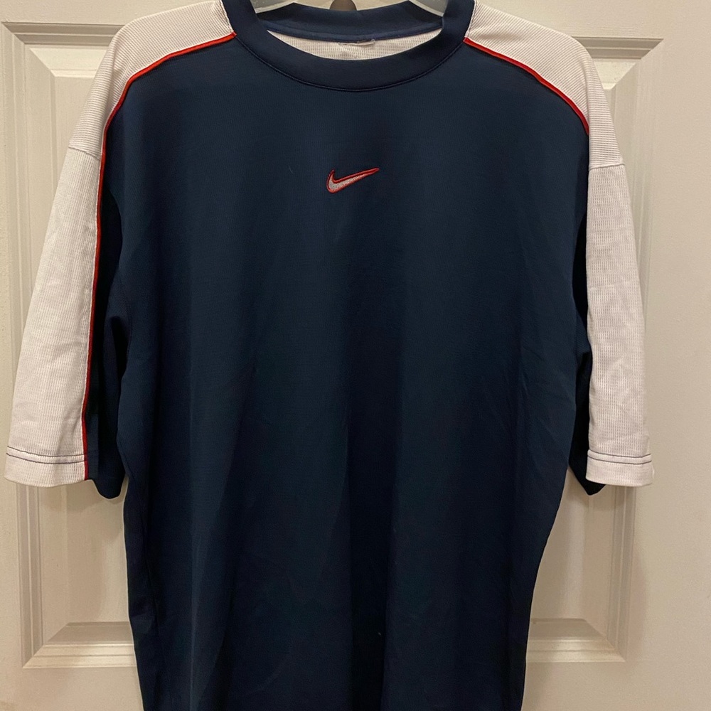 ••Men’s Red, White, and Navy Nike Shirt••